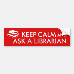 Autocollant De Voiture Les cadeaux de bibliothécaire gardent le calme