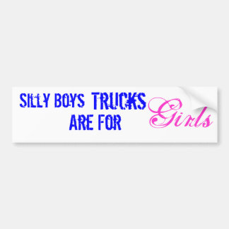 Autocollant De Voiture Les camions sont pour des filles