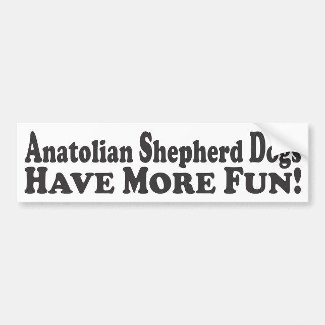 Autocollant De Voiture Les chiens de berger anatoliens ont plus (Devant)
