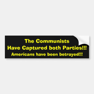 Autocollant De Voiture Les communistes, ont capturé les deux parties ! !