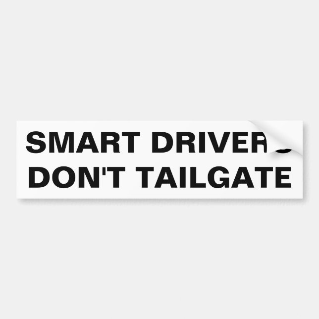 Autocollant De Voiture Les conducteurs intelligents ne prennent pas de me (Devant)