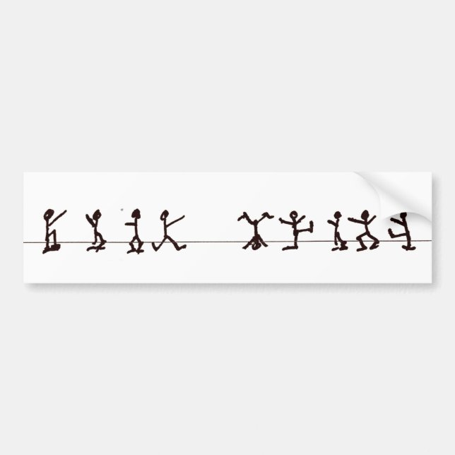 Autocollant De Voiture Les Dancing Men (Devant)