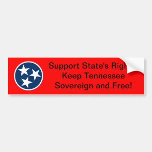 Autocollant De Voiture Les droites d'état du Tennessee