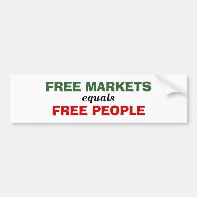 Autocollant De Voiture Les égaux des marchés libres libèrent des (Devant)