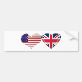 Autocollant De Voiture Les Etats-Unis et conception BRITANNIQUE de