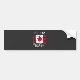 Autocollant De Voiture Les États-Unis, la 11e province du Canada Canada A