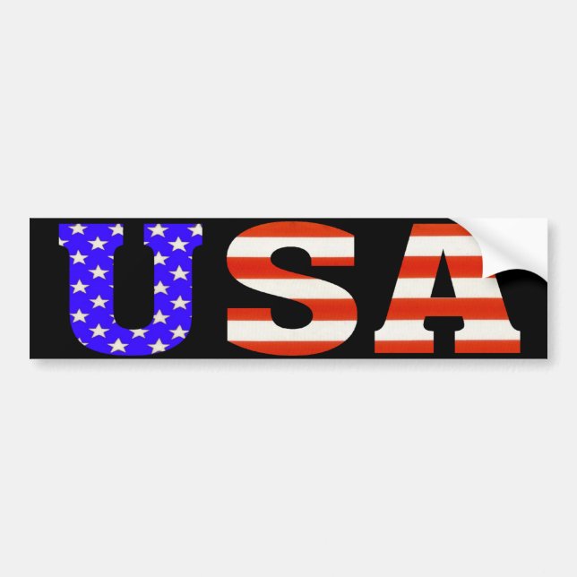 Autocollant De Voiture Les Etats-Unis me customisent ! (Devant)