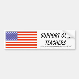 Autocollant De Voiture LES Etats-Unis -- Soutenez nos professeurs