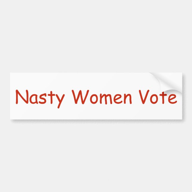 Autocollant De Voiture Les Femmes Nasty votent (Devant)