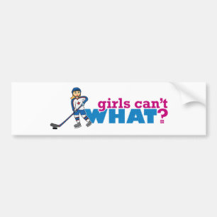Autocollant De Voiture Les filles ne peuvent quoi ? Personnaliser mes co