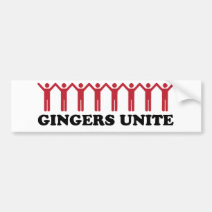 Autocollant De Voiture Les gingembres unissent