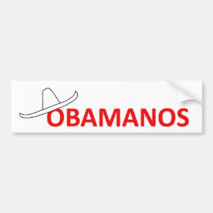 Autocollant De Voiture Les hispaniques d'Obama d'au revoir disent