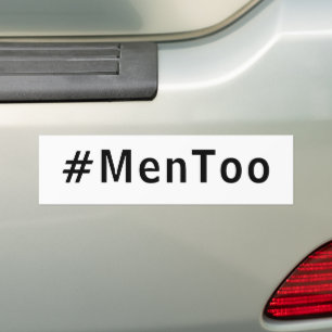 Autocollant De Voiture les hommes aussi #mentoo contre la violence envers