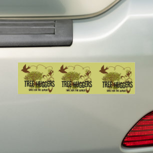 Autocollant De Voiture Les huggers d'arbres sont pour les oiseaux