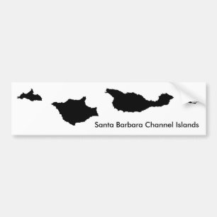 Autocollant De Voiture Les Îles Anglo-Normandes de Santa Barbara