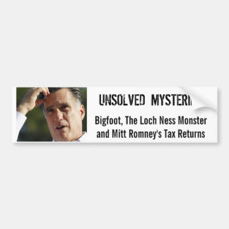 Autocollant De Voiture Les impôts Bumpersticker de Romney