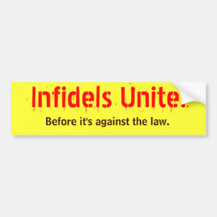 Autocollant De Voiture Les infidèles unissent !
