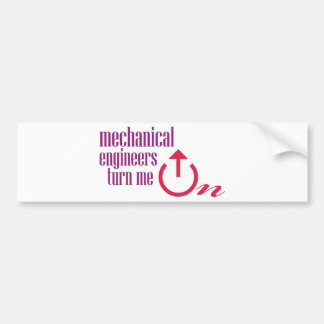 Autocollant De Voiture Les ingénieurs mécaniciens m'allument