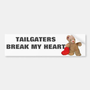 Autocollant De Voiture Les joueurs me brisent le coeur Teddy Bear