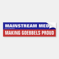 Les Médias Traditionnels Rendent Goebbels Fiers