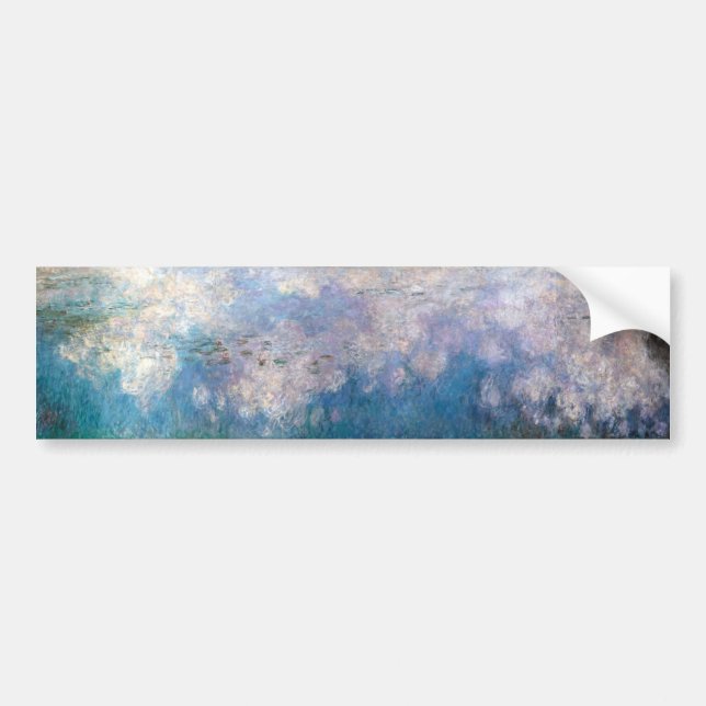 Autocollant De Voiture Les Nappes D'Eau - Les Nuages, Claude Monet (Devant)