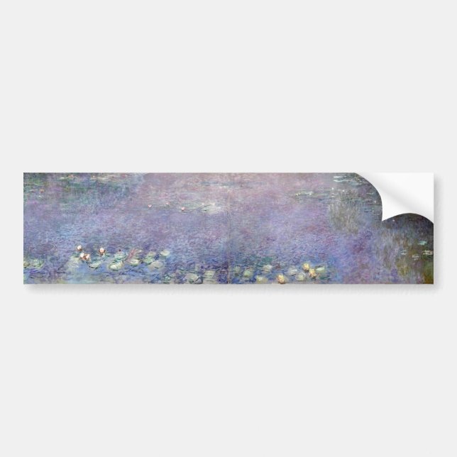 Autocollant De Voiture Les Nappes D'Eau - Matin, Claude Monet (Devant)