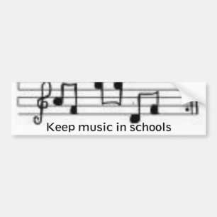 Autocollant De Voiture les notes, maintiennent la musique dans les écoles