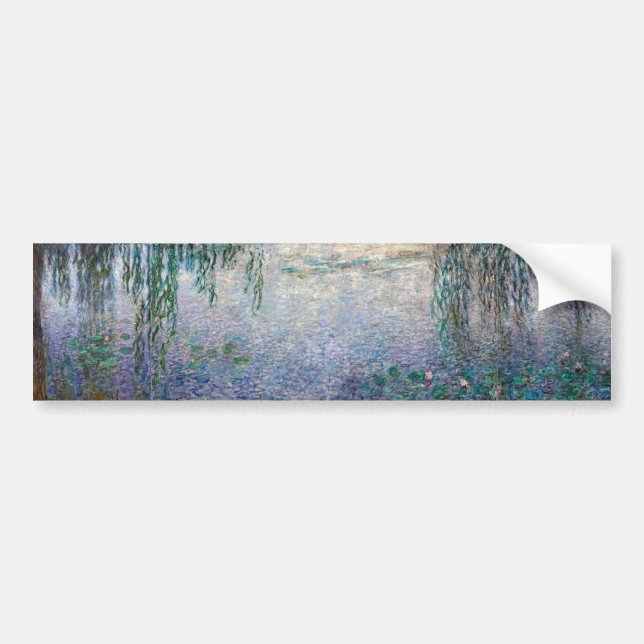 Autocollant De Voiture Les nymphes - Matin avec saules, Monet (Devant)