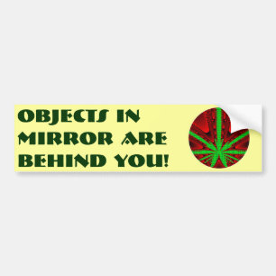 Autocollant De Voiture Les objets dans le miroir sont derrière vous !
