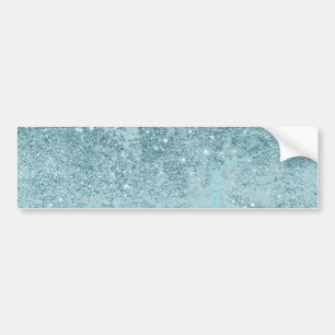 Autocollant De Voiture Les parties scintillantes turquoises abstraites