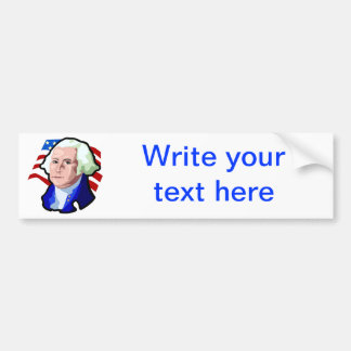 Autocollant De Voiture Les Présidents Day, George Washington et drapeau