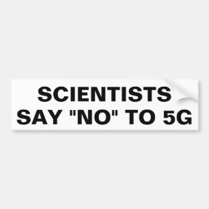 Autocollant De Voiture Les scientifiques disent non à 5G