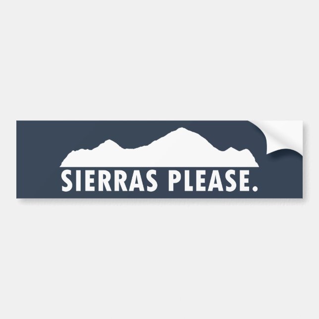 Autocollant De Voiture Les sierras satisfont l'autocollant (Devant)