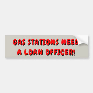 Autocollant De Voiture Les stations service ont besoin d'un agent de