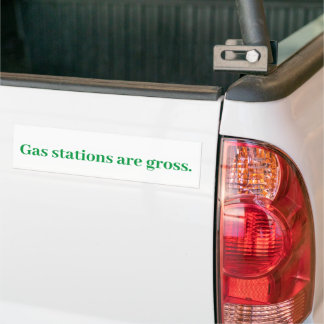 Autocollant De Voiture Les stations-service sont dégoûtantes. Auto-collan