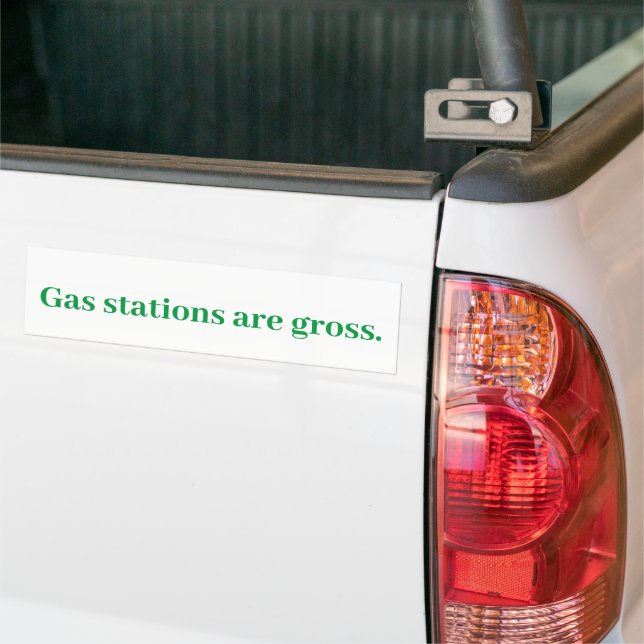 Autocollant De Voiture Les stations-service sont dégoûtantes. Auto-collan (Sur camion)