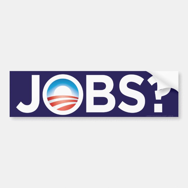 Autocollant De Voiture Les travaux d'Obama ? Adhésif pour pare-chocs (Devant)