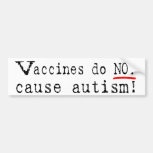 Autocollant De Voiture Les vaccins ne causent pas l'adhésif pour