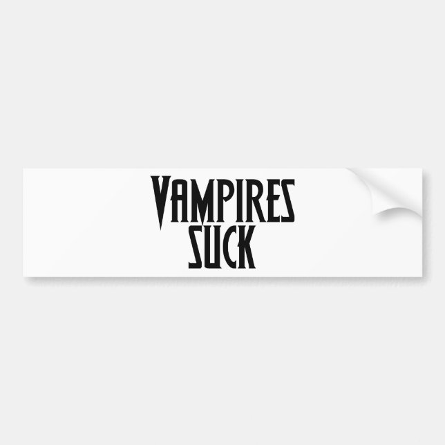 Autocollant De Voiture Les vampires sucent (Devant)