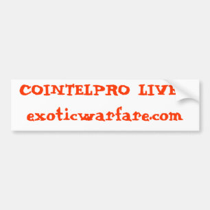 Autocollant De Voiture LES VIES DE COINTELPRO ! exoticwarfare.com