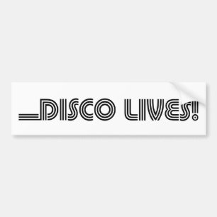 Autocollant De Voiture Les vies de disco !