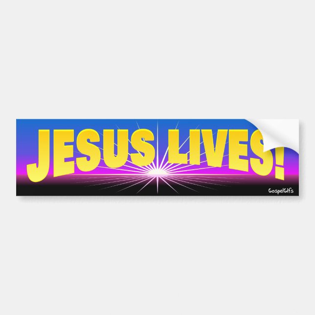 Autocollant De Voiture Les vies de Jésus ! (Devant)