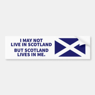 Autocollant De Voiture Les vies de l'Ecosse dans moi adhésif pour
