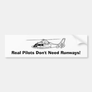 Autocollant De Voiture Les vrais pilotes n'ont pas besoin de pistes !