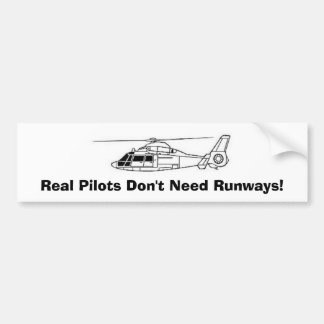 Autocollant De Voiture Les vrais pilotes n'ont pas besoin de pistes !