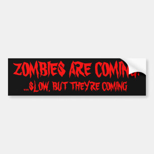 Autocollant De Voiture Les zombis viennent