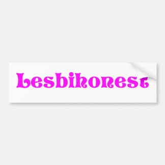 Autocollant De Voiture Lesbihonest