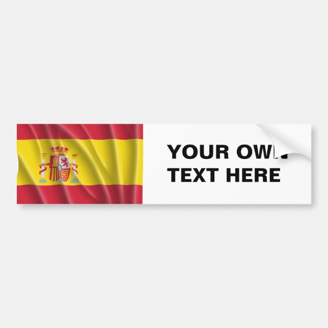 AUTOCOLLANT DE VOITURE L'ESPAGNE (Devant)