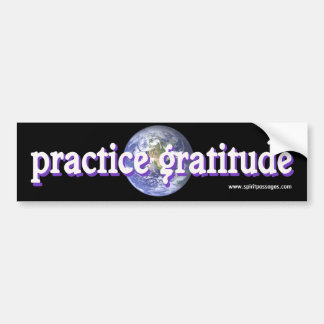 Autocollant De Voiture L'esprit passe l'autocollant de gratitude de