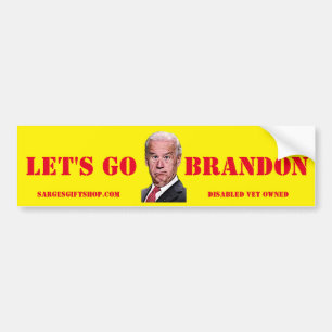 AUTOCOLLANT DE VOITURE LET'S GO BRANDON BUMPER STICKER